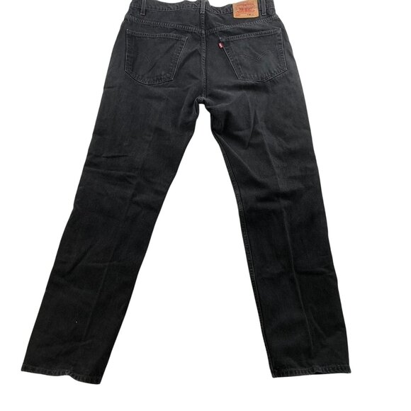 Levis Men's 505 Jeans 40x32 Black Regular Fit Straight Leg Vintage - Picture 2 of 11